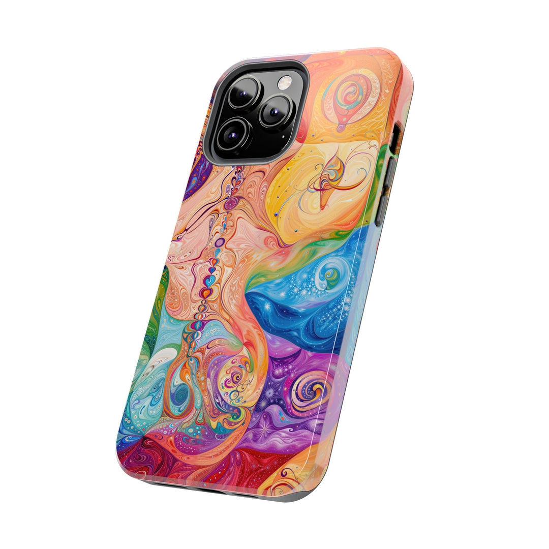 Vibrant Swirl Fantasy - Tough Phone Case - Phone Case - g(0D·IO) - iPhone 13 Mini - -