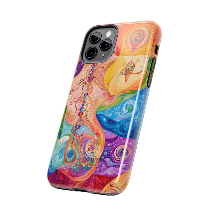 Vibrant Swirl Fantasy - Tough Phone Case - Phone Case - g(0D·IO) - iPhone 13 Mini - -