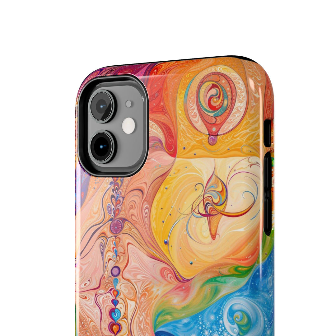 Vibrant Swirl Fantasy - Tough Phone Case - Phone Case - g(0D·IO) - iPhone 13 Mini - -