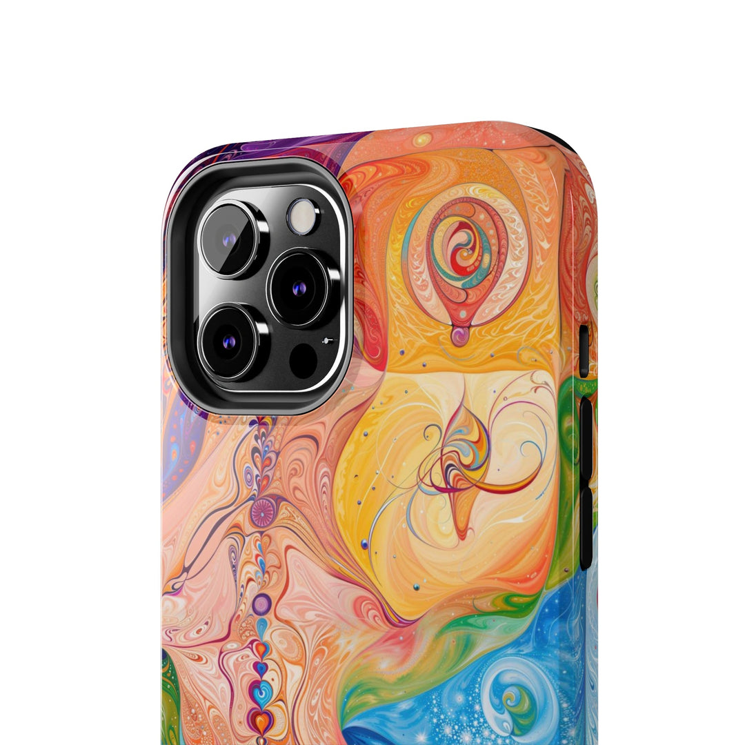 Vibrant Swirl Fantasy - Tough Phone Case - Phone Case - g(0D·IO) - iPhone 13 Mini - -