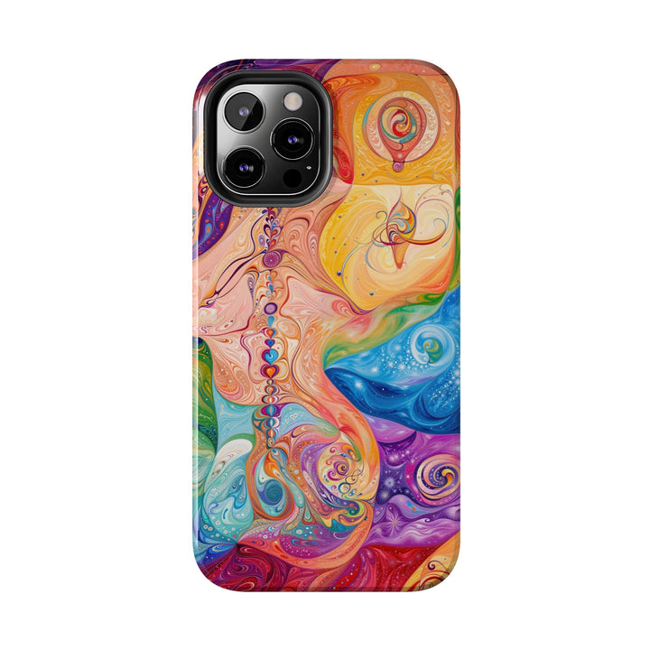 Vibrant Swirl Fantasy - Tough Phone Case - Phone Case - g(0D·IO) - iPhone 13 Mini - -