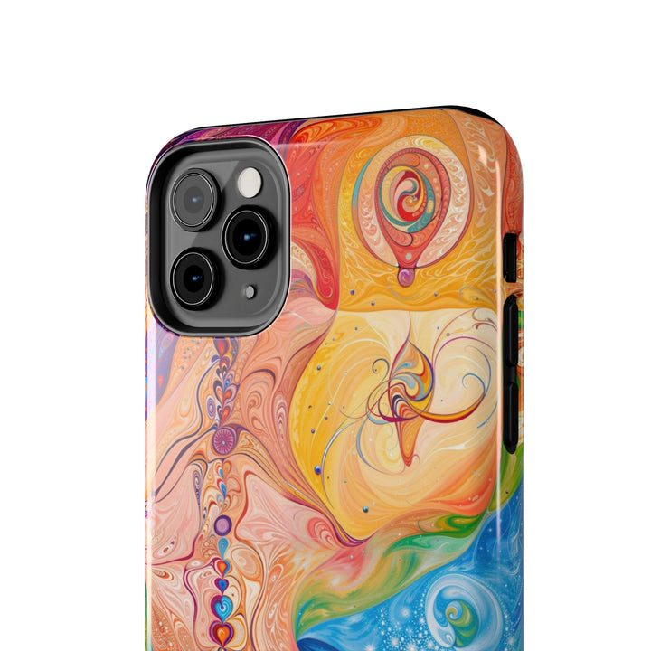 Vibrant Swirl Fantasy - Tough Phone Case - Phone Case - g(0D·IO) - iPhone 13 Mini - -