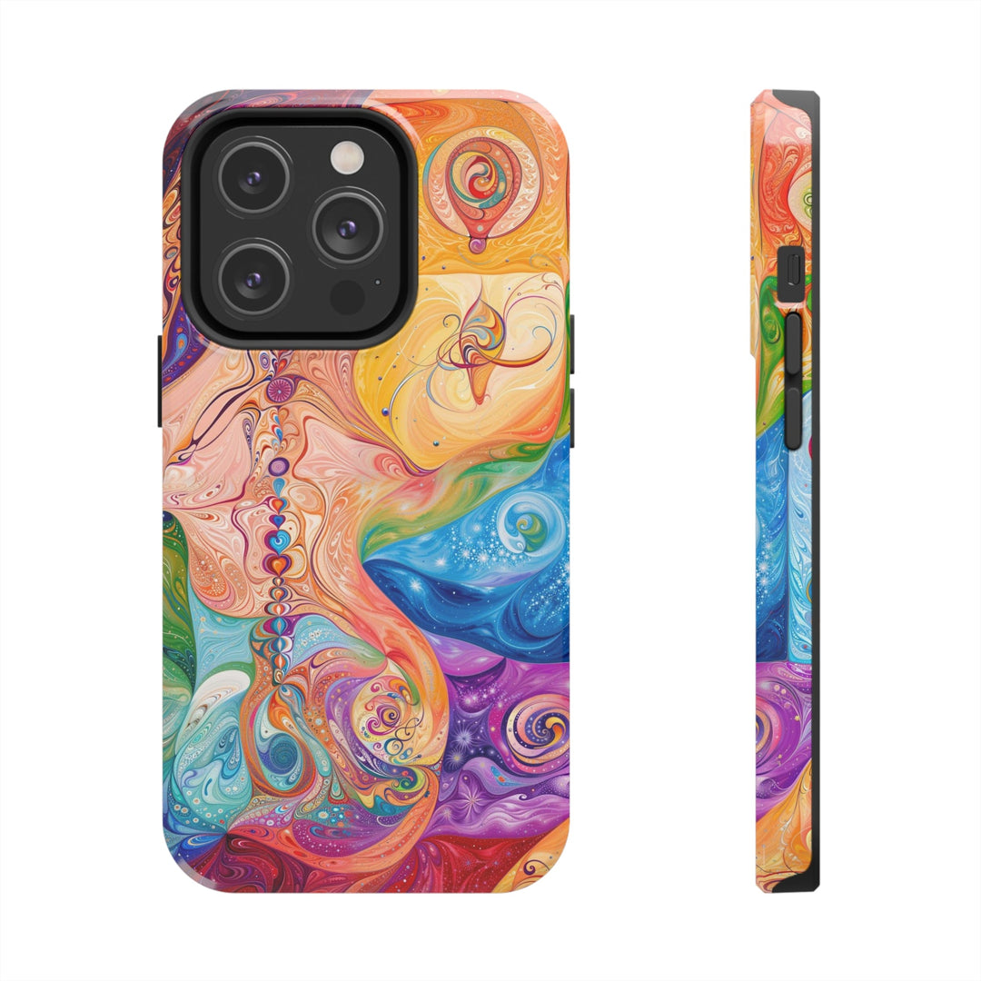 Vibrant Swirl Fantasy - Tough Phone Case - Phone Case - g(0D·IO) - iPhone 14 Pro - -