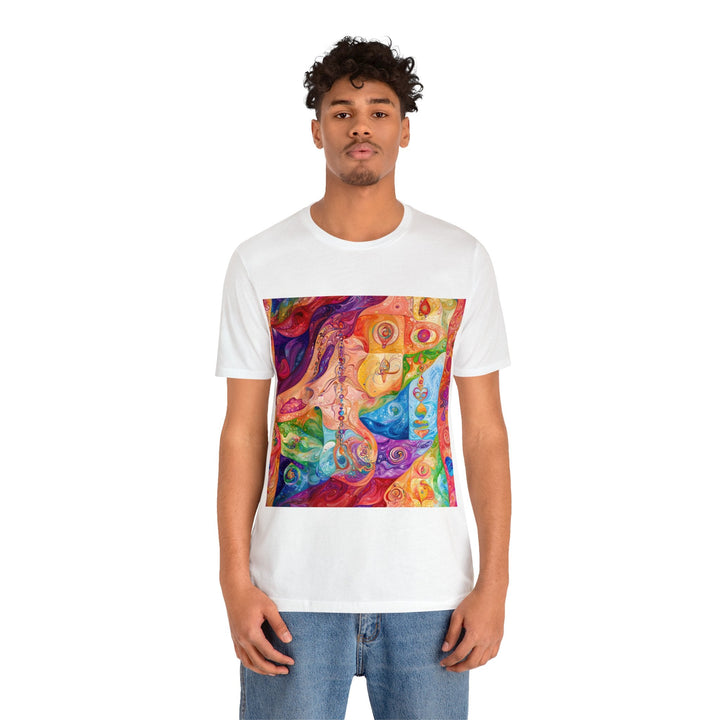 Vibrant Swirl Fantasy - Unisex Jersey Short Sleeve Tee - T-Shirt - g(0D·IO) - Black - S -