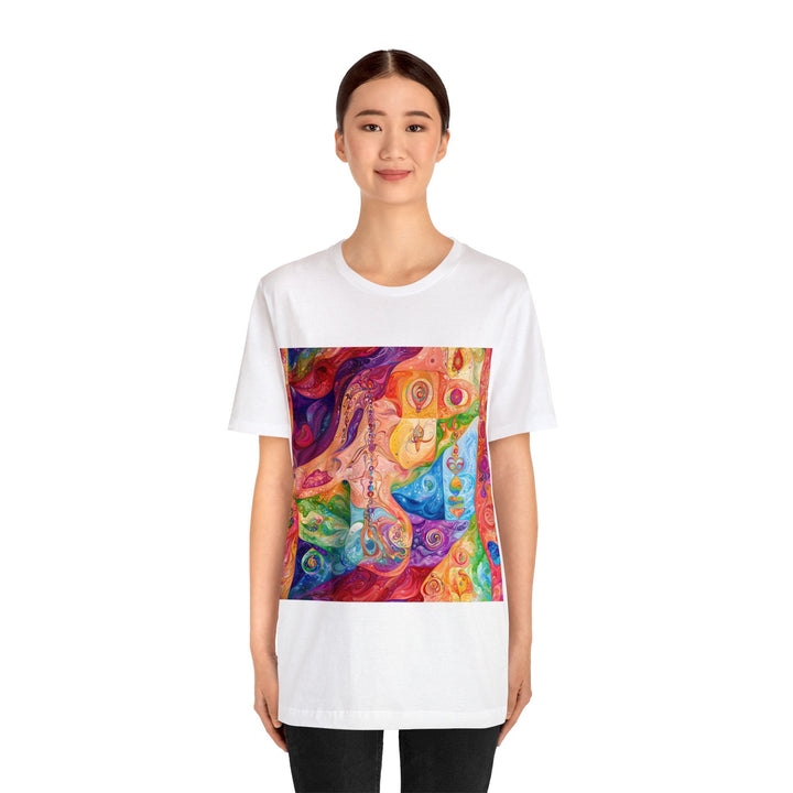 Vibrant Swirl Fantasy - Unisex Jersey Short Sleeve Tee - T-Shirt - g(0D·IO) - Black - S -