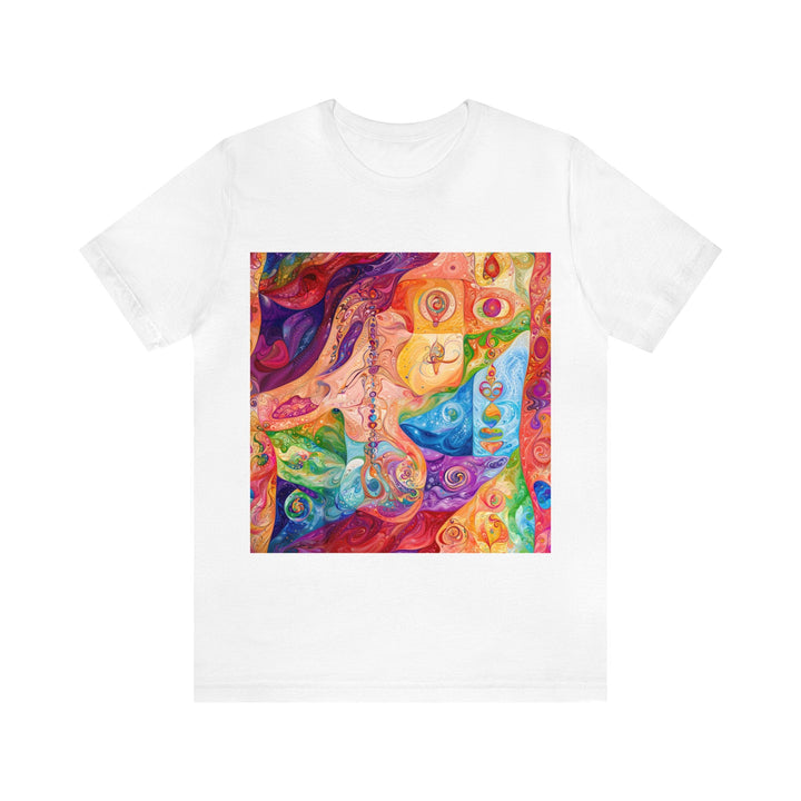 Vibrant Swirl Fantasy - Unisex Jersey Short Sleeve Tee - T-Shirt - g(0D·IO) - White - S -