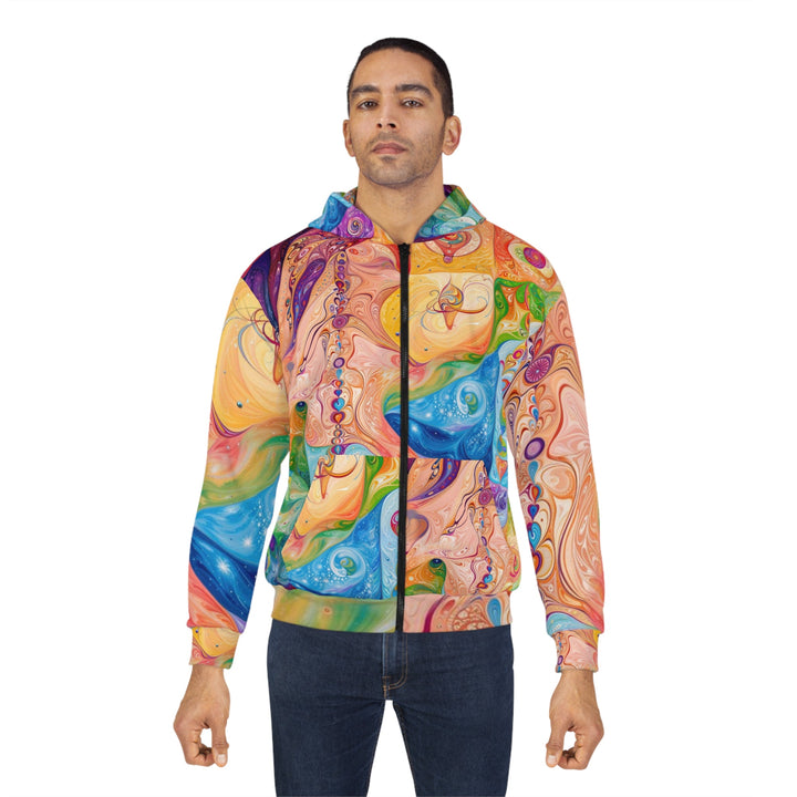 Vibrant Swirl Fantasy - Unisex Zip Hoodie - All Over Prints - g(0D·IO) - XS - -