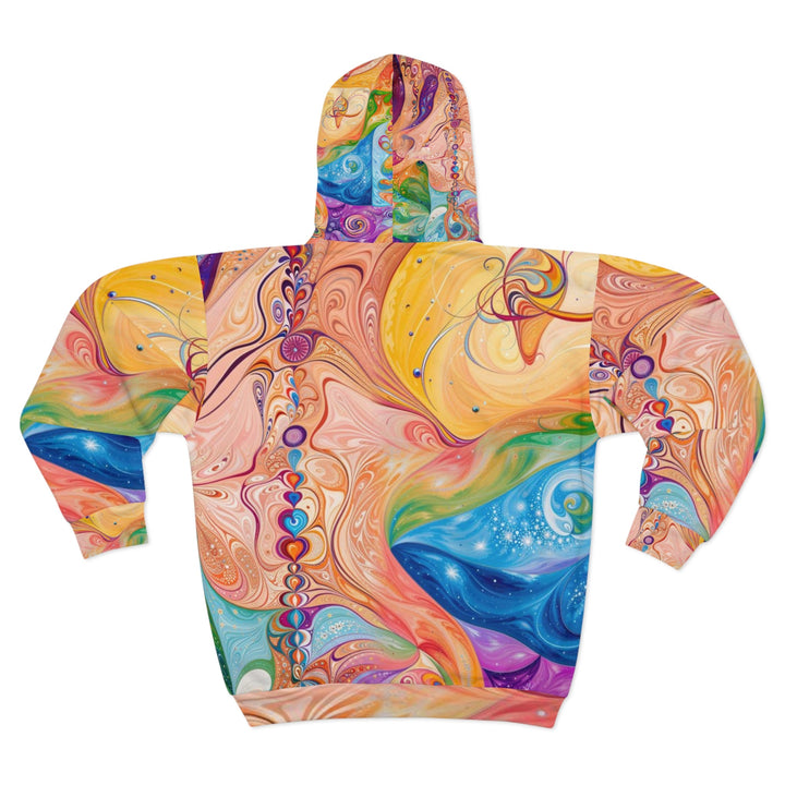 Vibrant Swirl Fantasy - Unisex Zip Hoodie - All Over Prints - g(0D·IO) - XS - -