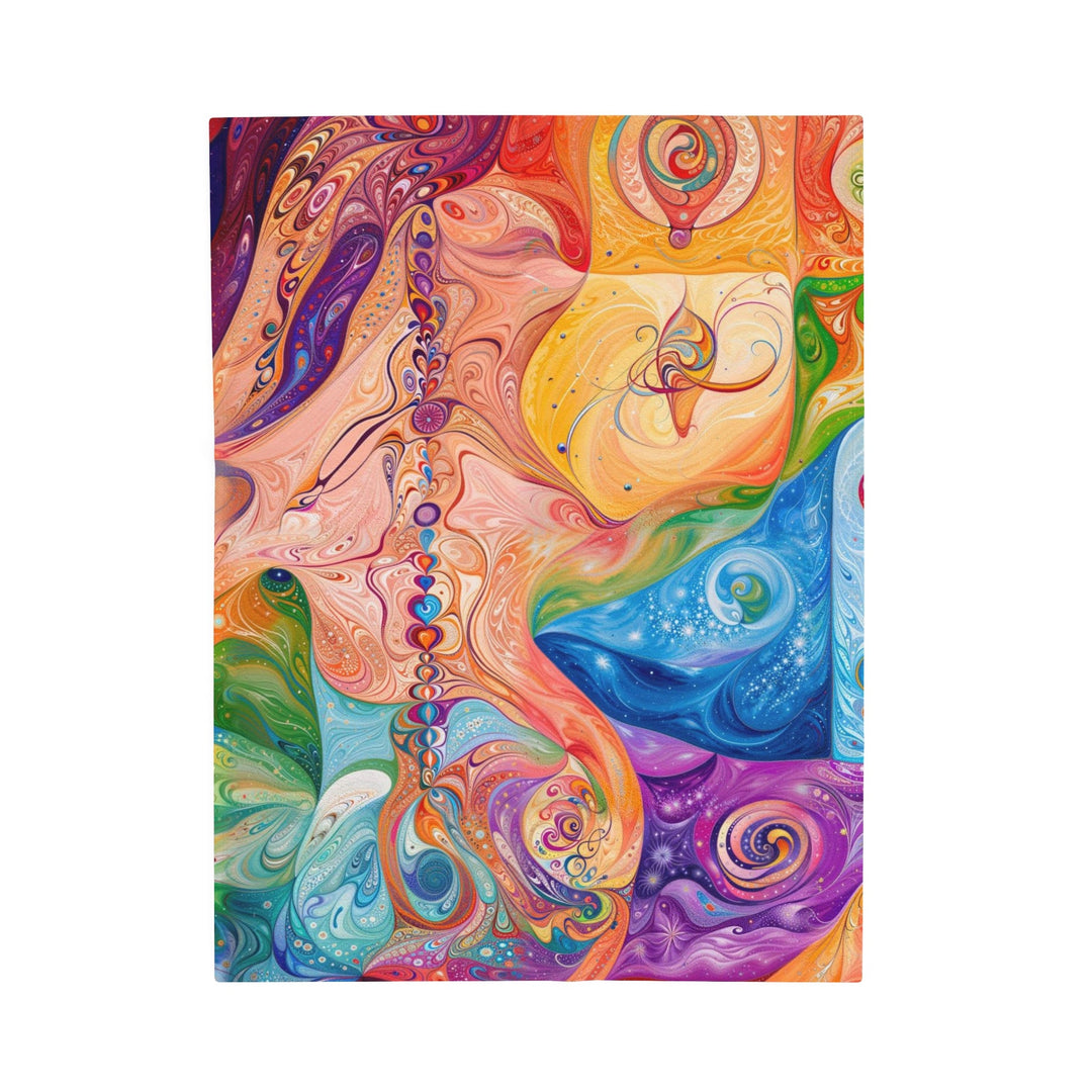 Vibrant Swirl Fantasy - Velveteen Plush Blanket - All Over Prints - g(0D·IO) - 30" × 40" - -