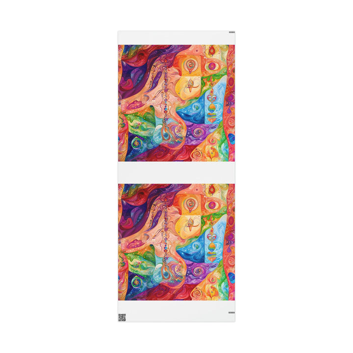 Vibrant Swirl Fantasy - Wrapping Paper - Home Decor - g(0D·IO) - 30'' x 72'' - Matte -