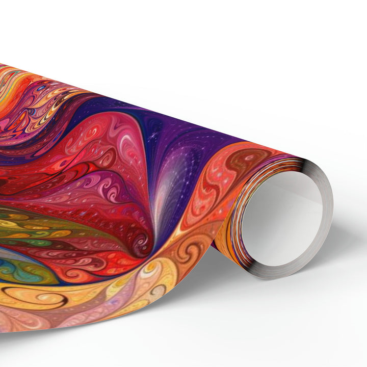 Vibrant Swirl Fantasy - Wrapping Paper - Home Decor - g(0D·IO) - 30'' x 72'' - Matte -