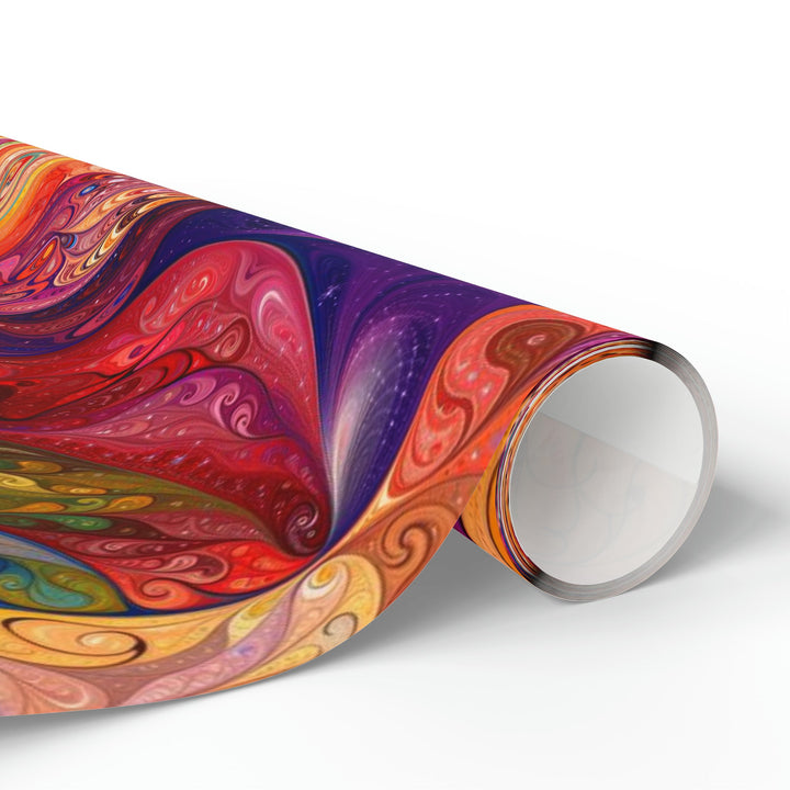 Vibrant Swirl Fantasy - Wrapping Paper - Home Decor - g(0D·IO) - 30'' x 72'' - Matte -