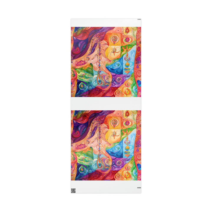Vibrant Swirl Fantasy - Wrapping Paper - Home Decor - g(0D·IO) - 30'' x 72'' - Glossy -