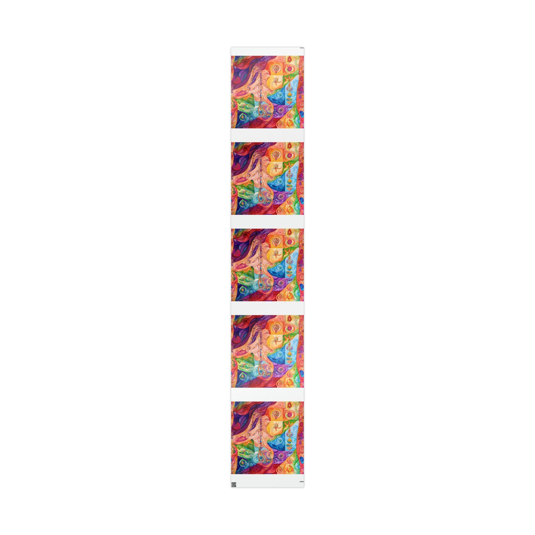 Vibrant Swirl Fantasy - Wrapping Paper - Home Decor - g(0D·IO) - 30" x 180" - Glossy -