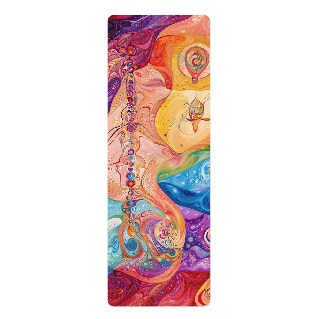 Vibrant Swirl Fantasy - Yoga Mat - Home Decor - g(0D·IO) - 24” x 68” - -