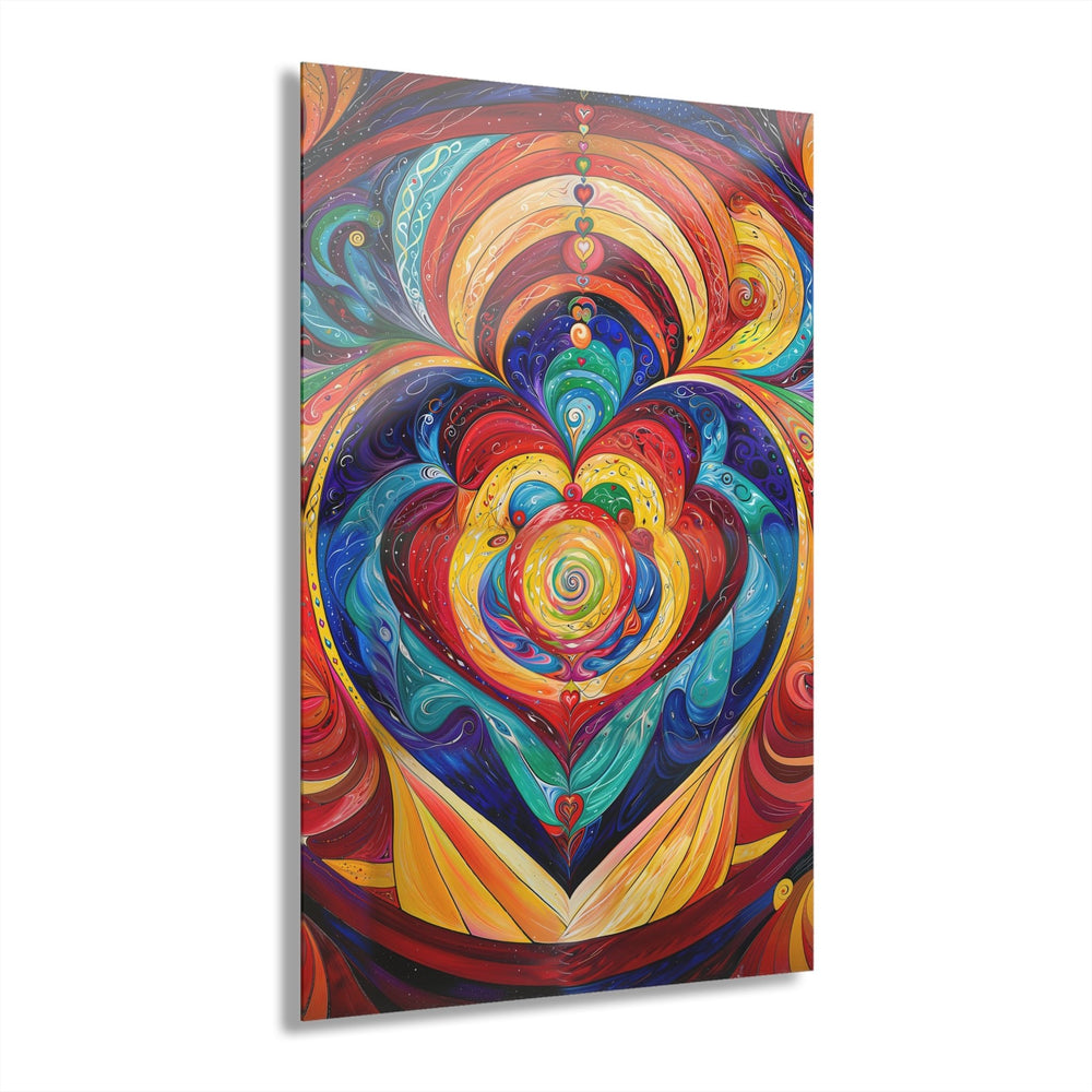 Vibrant Swirling Emotions - Acrylic Prints (French Cleat Hanging) - Home Decor - g(0D·IO) - 24" x 36" (Vertical) - 0.25'' -
