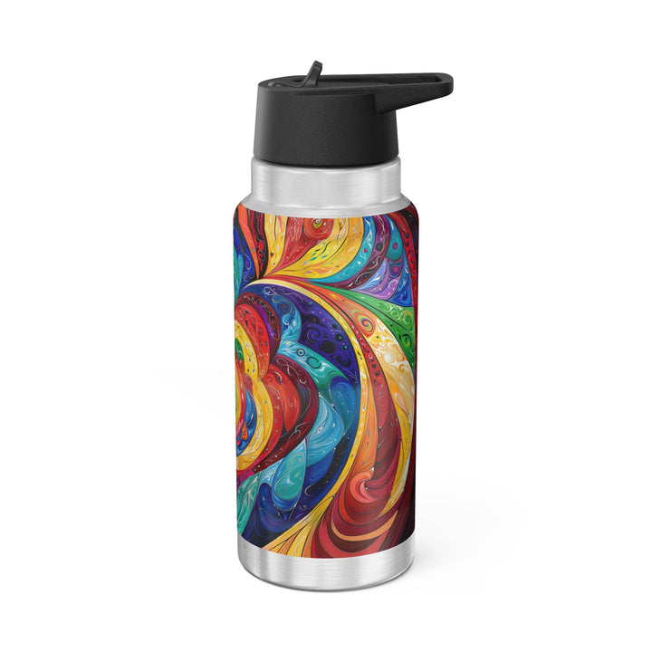 Vibrant Swirling Emotions - Gator Tumbler 32oz - Mug - g(0D·IO) - Silver - 32oz -