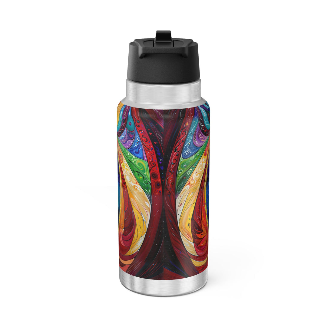 Vibrant Swirling Emotions - Gator Tumbler 32oz - Mug - g(0D·IO) - Silver - 32oz -