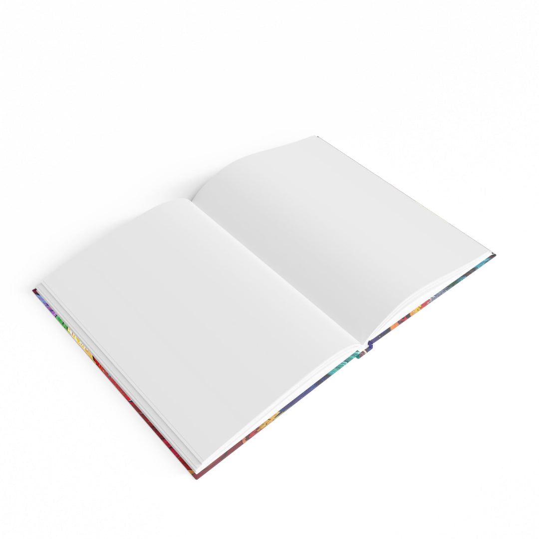 Vibrant Swirling Emotions - Hard Backed Journal - Paper products - g(0D·IO) - Graph - A5 - White