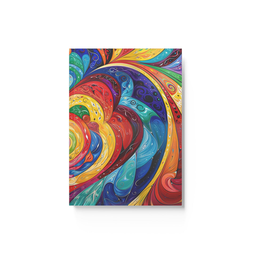 Vibrant Swirling Emotions - Hard Backed Journal - Paper products - g(0D·IO) - Graph - A5 - White