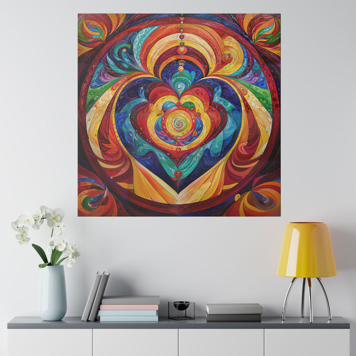 Vibrant Swirling Emotions - Matte Canvas - Canvas - g(0D·IO) - 32" x 32" (Square) - 0.75'' -