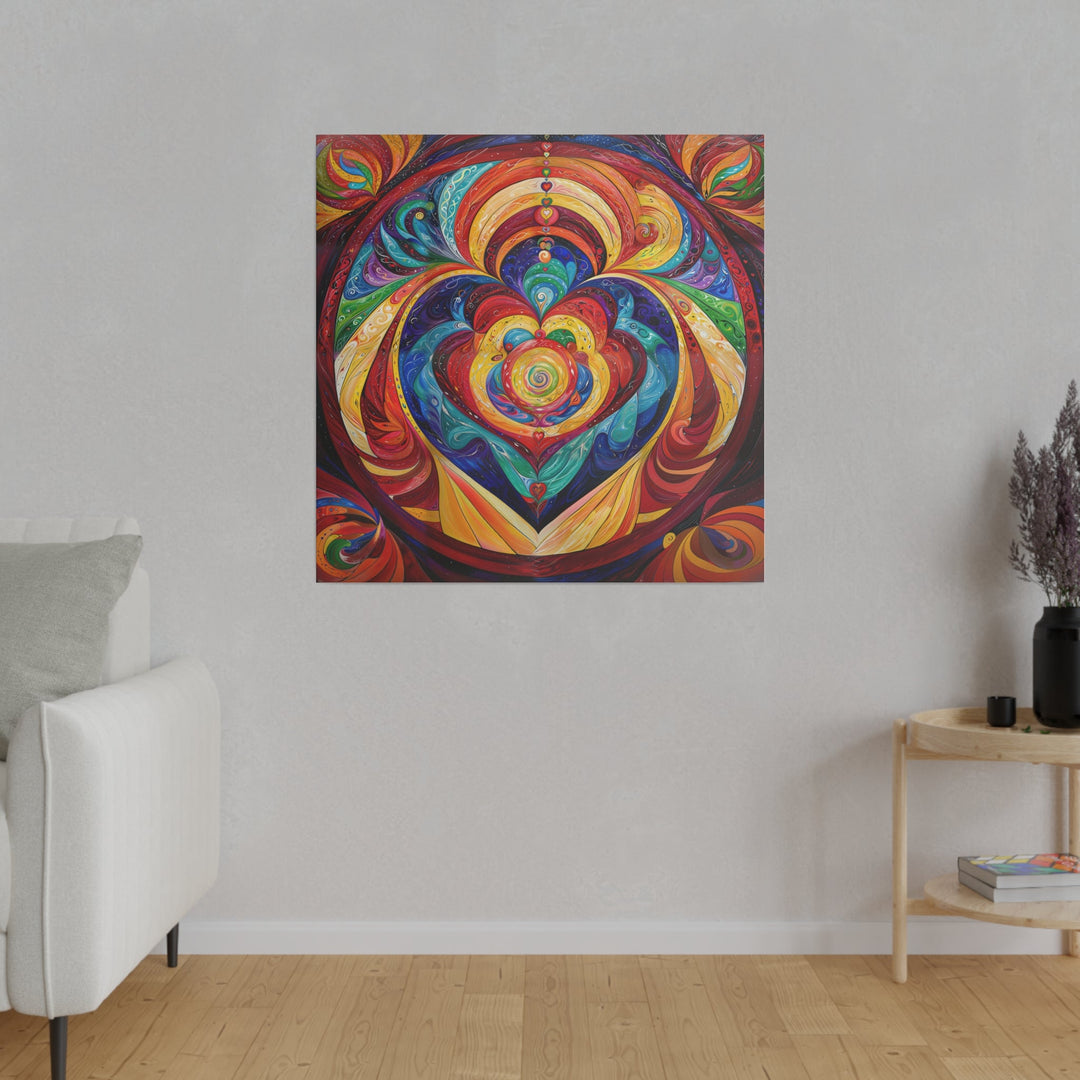 Vibrant Swirling Emotions - Matte Canvas - Canvas - g(0D·IO) - 32" x 32" (Square) - 0.75'' -