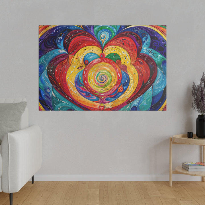 Vibrant Swirling Emotions - Matte Canvas - Canvas - g(0D·IO) - 32" x 32" (Square) - 0.75'' -