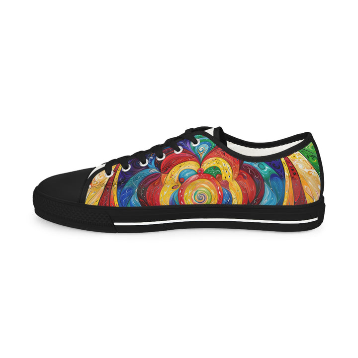 Vibrant Swirling Emotions - Men's Lowtop Sneakers - Shoes - g(0D·IO) - US 5 - Black sole -