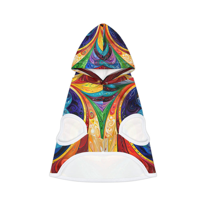 Vibrant Swirling Emotions - Pet Hoodie - Pets - g(0D·IO) - XXS - White Rib -