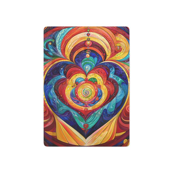 Vibrant Swirling Emotions - Poker Cards - Paper products - g(0D·IO) - 2.47" x 3.47" - White - Semi Glossy