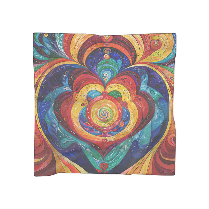 Vibrant Swirling Emotions - Poly Scarf - Accessories - g(0D·IO) - Poly chiffon - 50" × 50" -