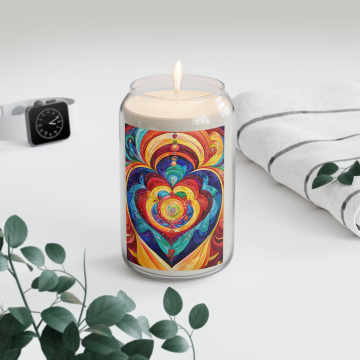 Vibrant Swirling Emotions - Scented Candle - Home Decor - g(0D·IO) - Vanilla Bean - 13.75oz -