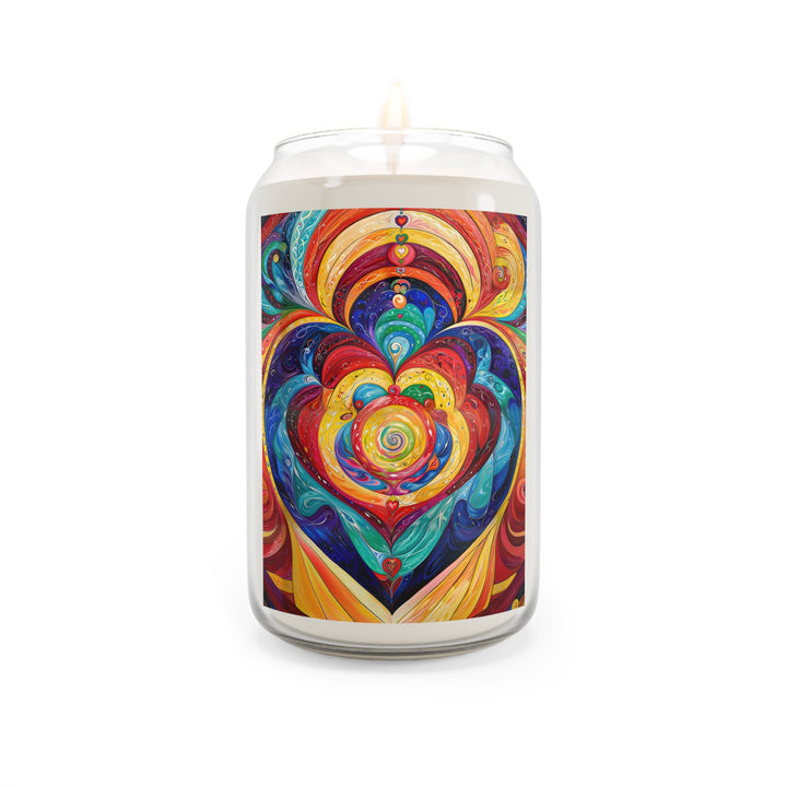 Vibrant Swirling Emotions - Scented Candle - Home Decor - g(0D·IO) - Vanilla Bean - 13.75oz -