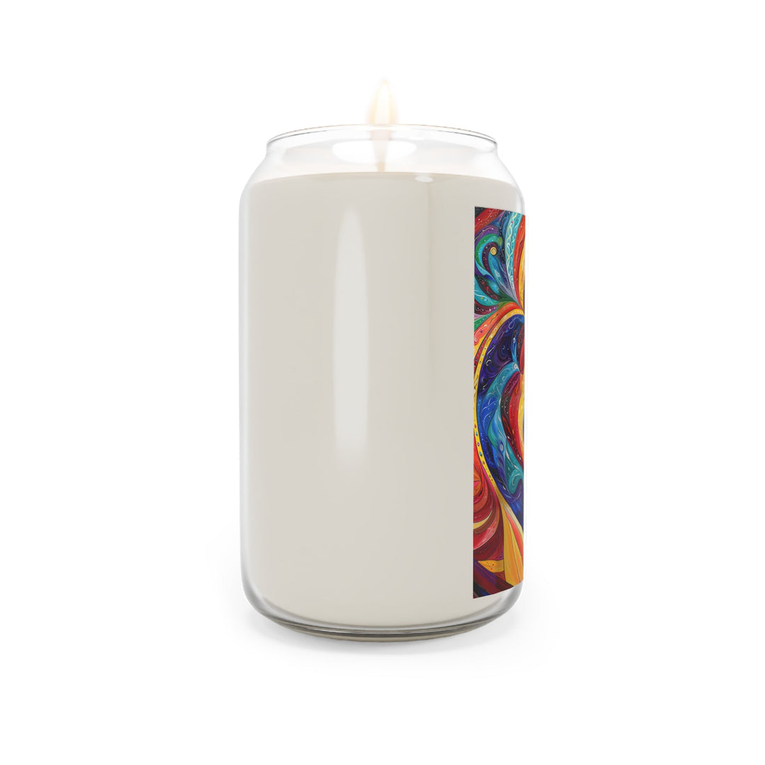 Vibrant Swirling Emotions - Scented Candle - Home Decor - g(0D·IO) - Vanilla Bean - 13.75oz -