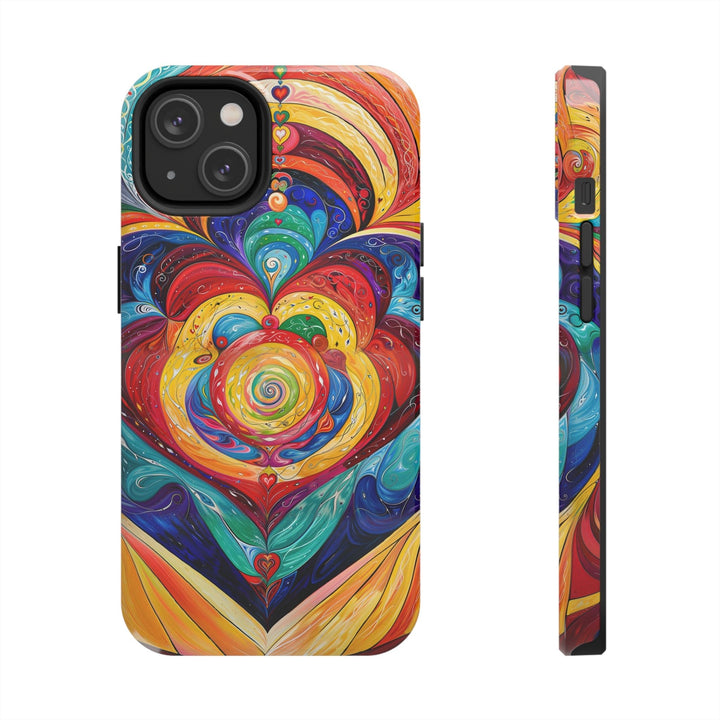 Vibrant Swirling Emotions - Tough Phone Case - Phone Case - g(0D·IO) - iPhone 14 - -