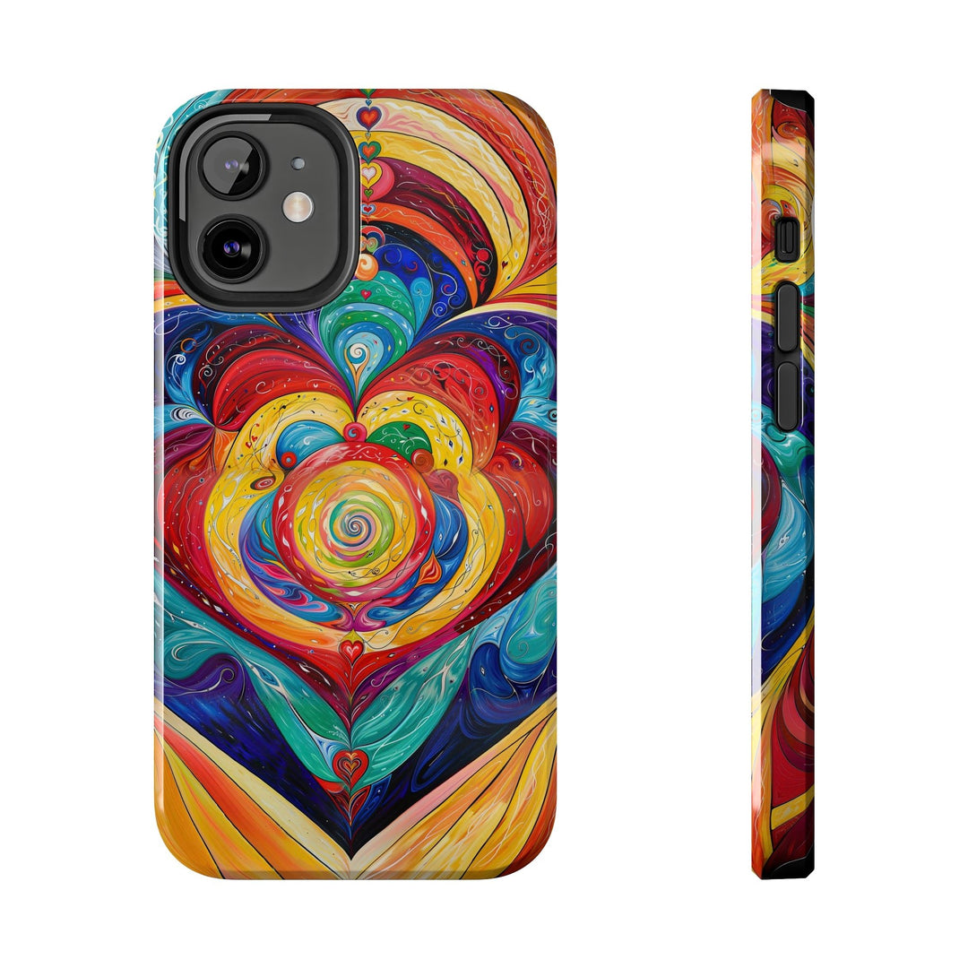 Vibrant Swirling Emotions - Tough Phone Case - Phone Case - g(0D·IO) - iPhone 12 Mini - -