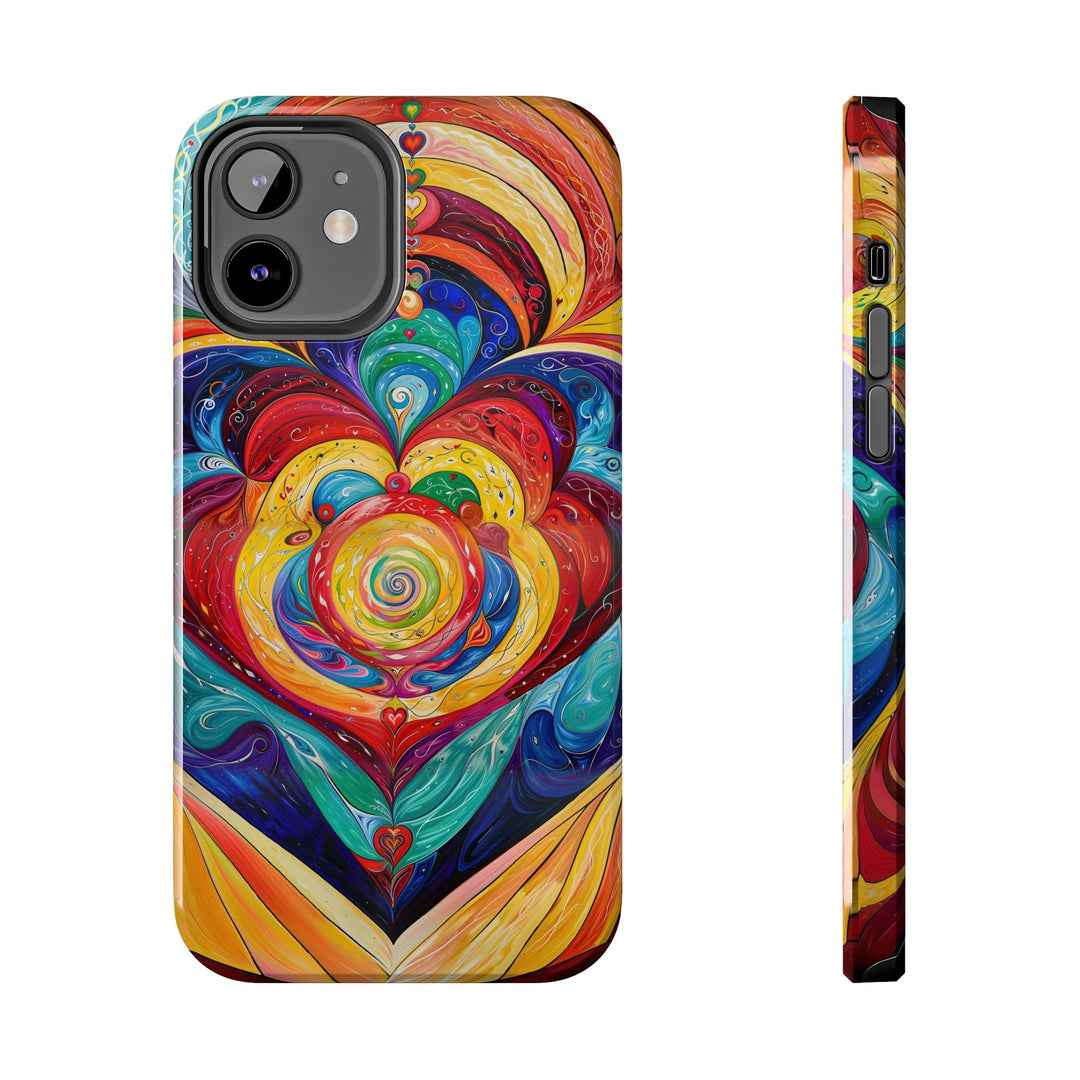 Vibrant Swirling Emotions - Tough Phone Case - Phone Case - g(0D·IO) - iPhone 12 - -