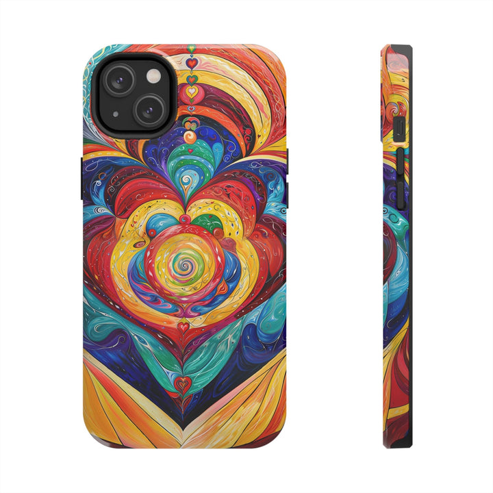 Vibrant Swirling Emotions - Tough Phone Case - Phone Case - g(0D·IO) - iPhone 14 Plus - -