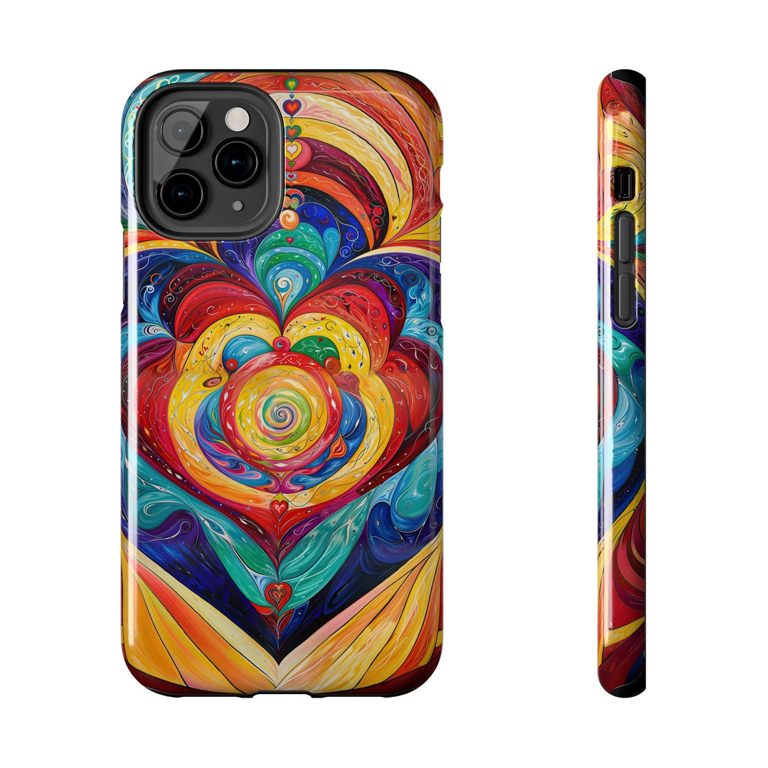 Vibrant Swirling Emotions - Tough Phone Case - Phone Case - g(0D·IO) - iPhone 11 Pro - -