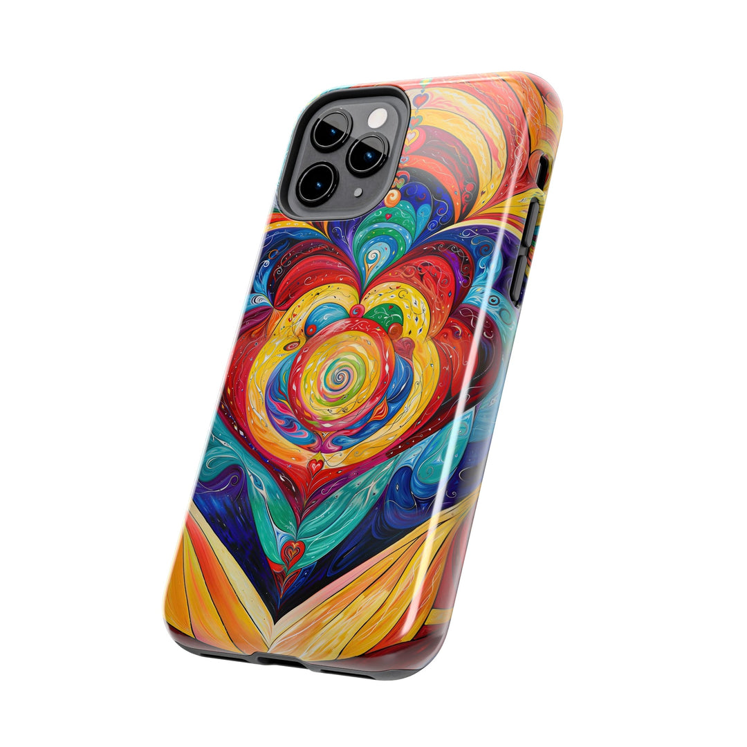 Vibrant Swirling Emotions - Tough Phone Case - Phone Case - g(0D·IO) - iPhone 13 Mini - -