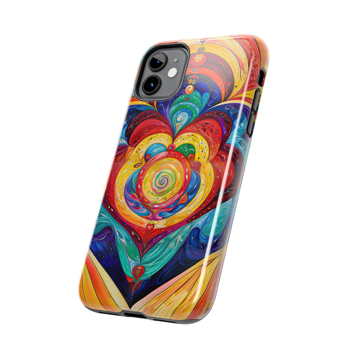 Vibrant Swirling Emotions - Tough Phone Case - Phone Case - g(0D·IO) - iPhone 13 Mini - -