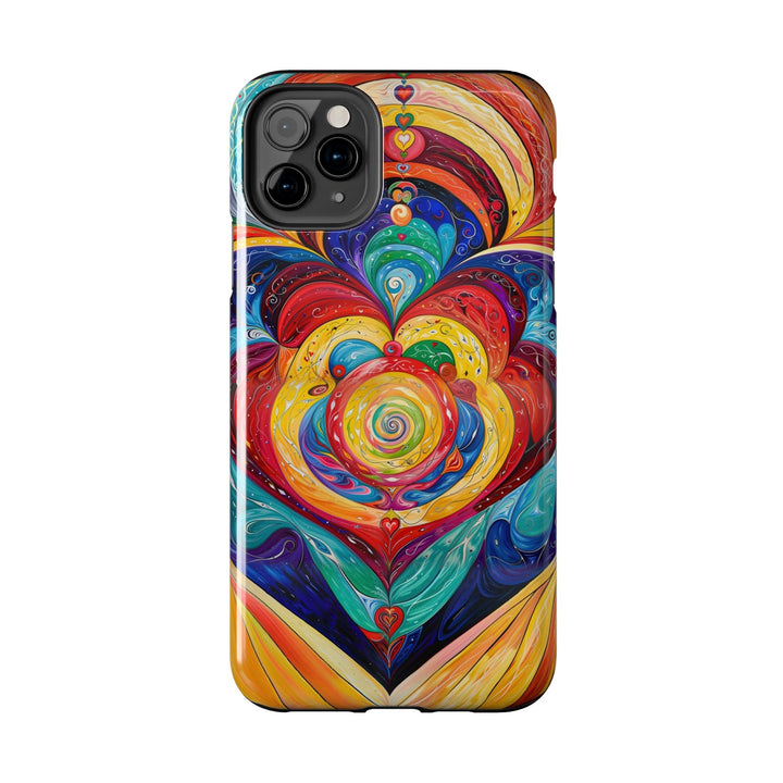 Vibrant Swirling Emotions - Tough Phone Case - Phone Case - g(0D·IO) - iPhone 13 Mini - -