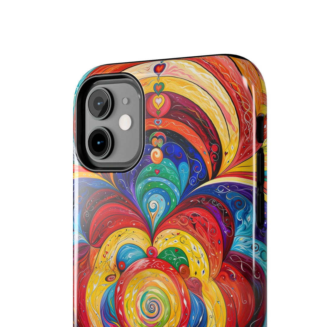 Vibrant Swirling Emotions - Tough Phone Case - Phone Case - g(0D·IO) - iPhone 13 Mini - -