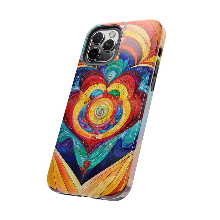 Vibrant Swirling Emotions - Tough Phone Case - Phone Case - g(0D·IO) - iPhone 13 Mini - -