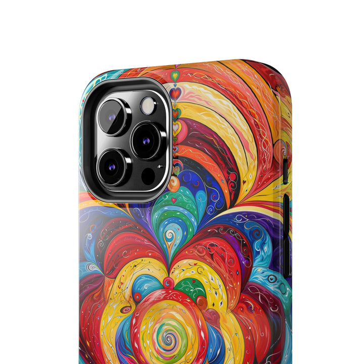 Vibrant Swirling Emotions - Tough Phone Case - Phone Case - g(0D·IO) - iPhone 13 Mini - -