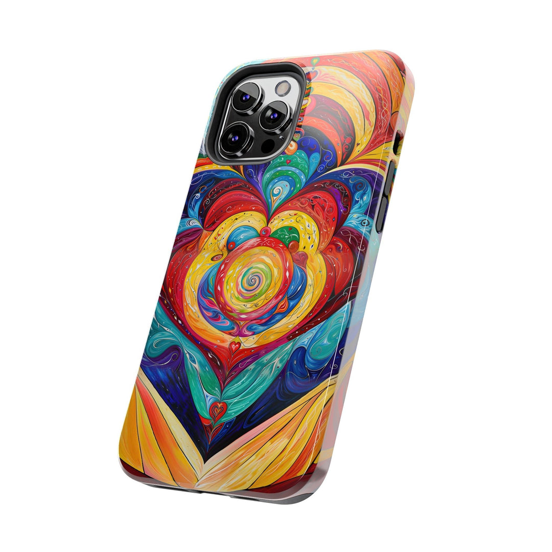 Vibrant Swirling Emotions - Tough Phone Case - Phone Case - g(0D·IO) - iPhone 13 Mini - -