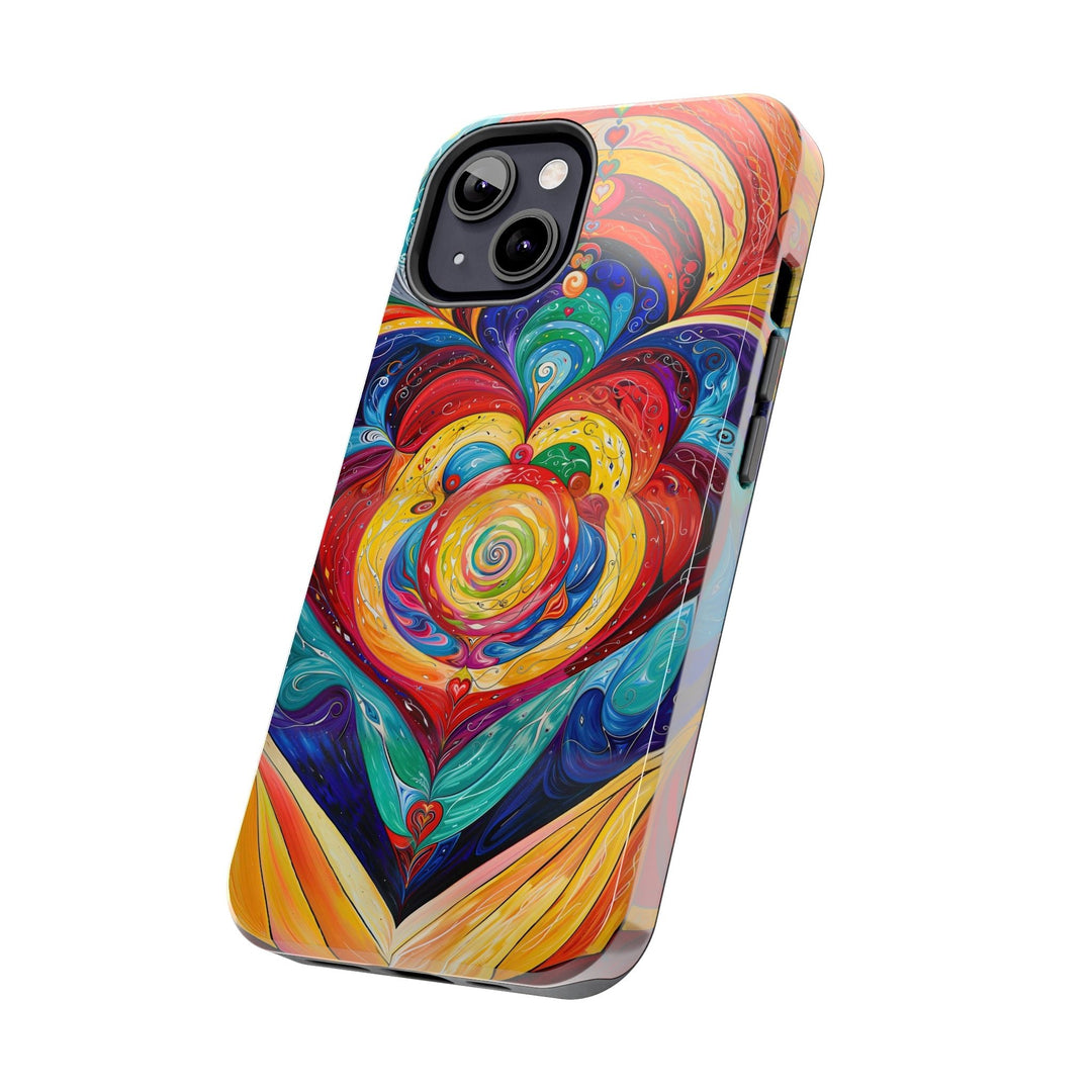 Vibrant Swirling Emotions - Tough Phone Case - Phone Case - g(0D·IO) - iPhone 13 Mini - -