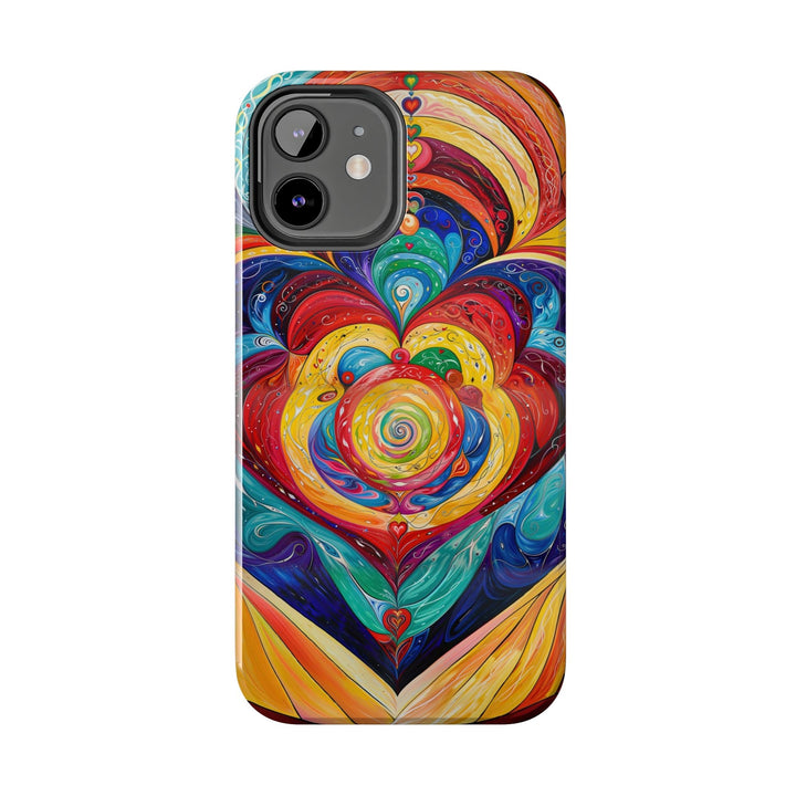 Vibrant Swirling Emotions - Tough Phone Case - Phone Case - g(0D·IO) - iPhone 13 Mini - -