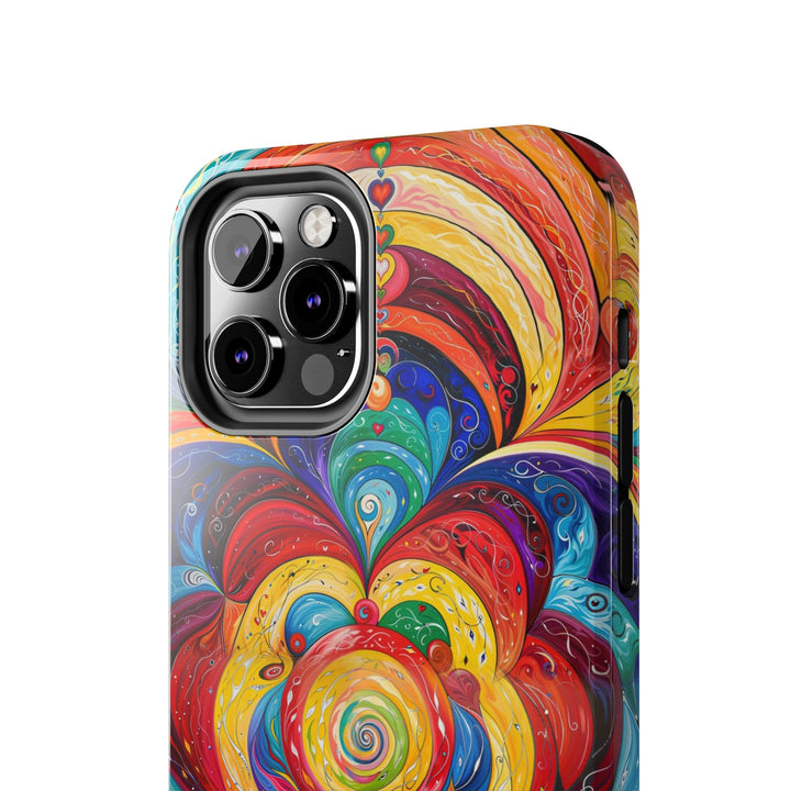 Vibrant Swirling Emotions - Tough Phone Case - Phone Case - g(0D·IO) - iPhone 13 Mini - -