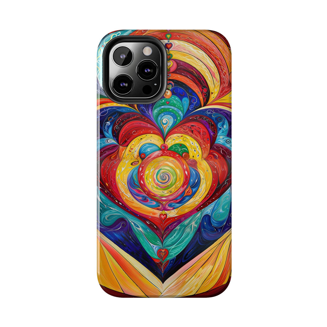 Vibrant Swirling Emotions - Tough Phone Case - Phone Case - g(0D·IO) - iPhone 13 Mini - -